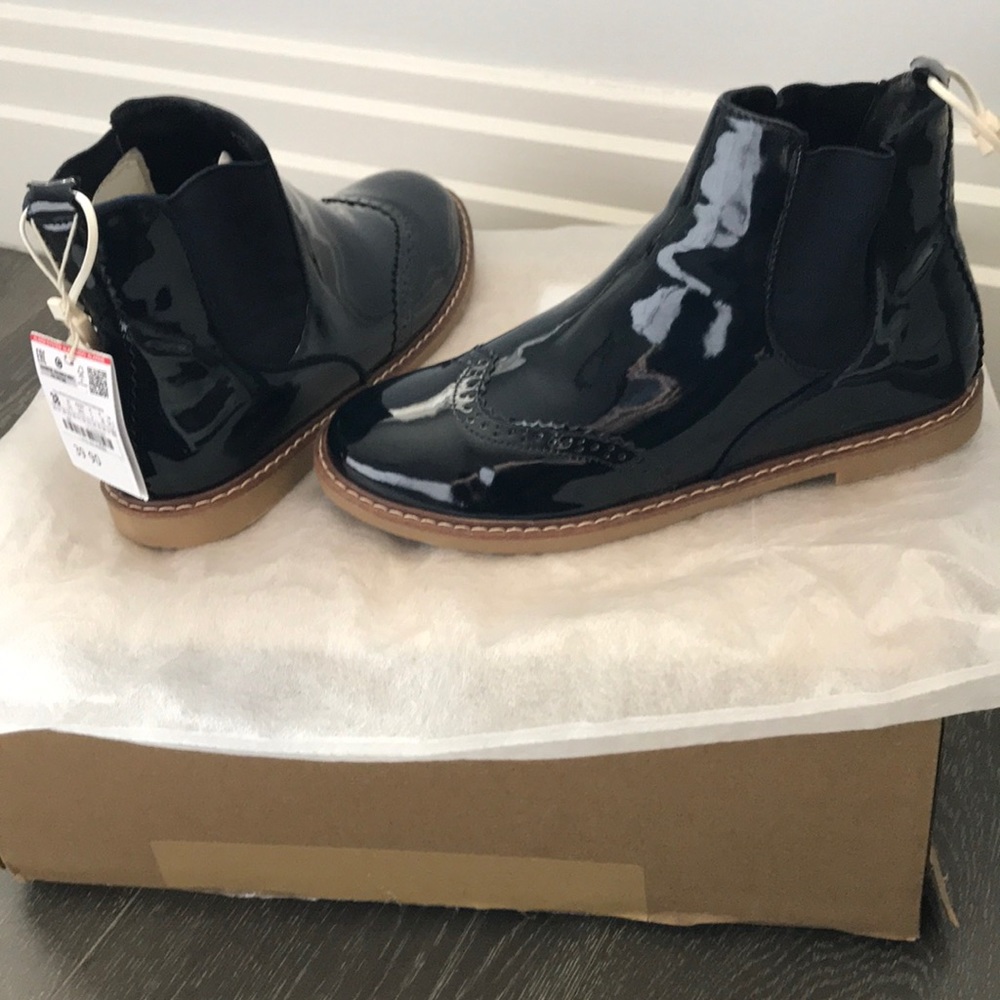 NWT Zara girls booties size 38